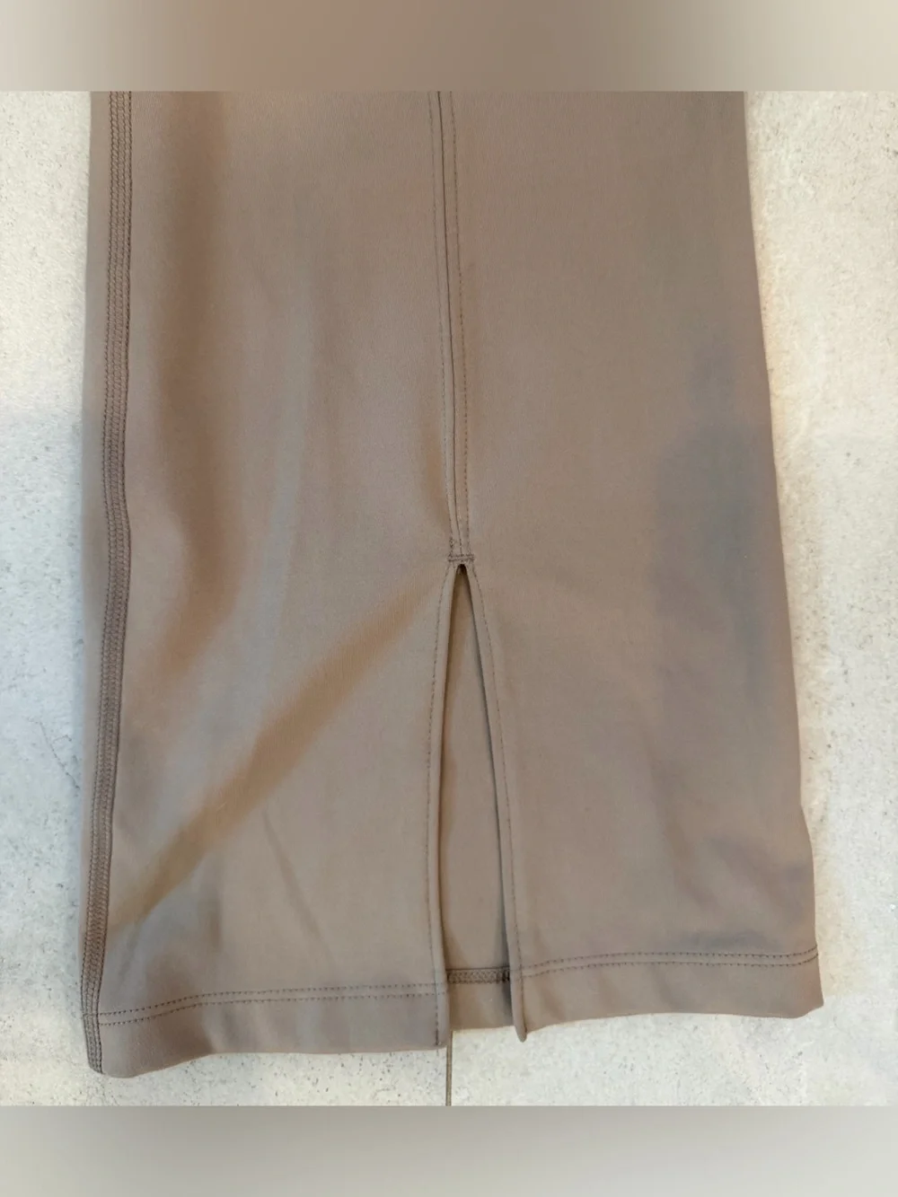Calvin Klein Performance Stretch Flare Leggings - Taupe - - Picture 2 of 4
